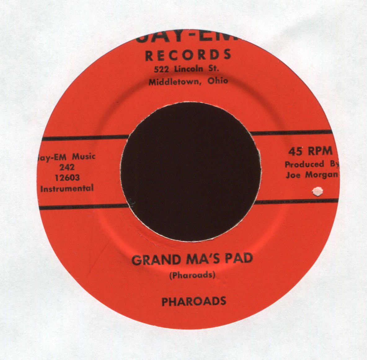 The Pharoads - Mobby Scabby on Jay-Em R&B Mod Soul 45