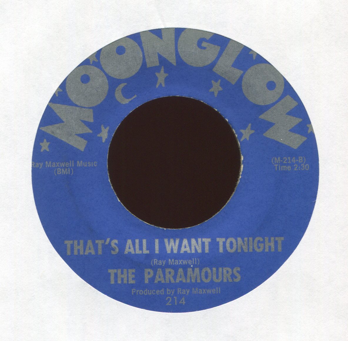 The Paramours - There She Goes (She's Walking Away) on Moonglow R&B Doo Wop 45 Righteous Brothers