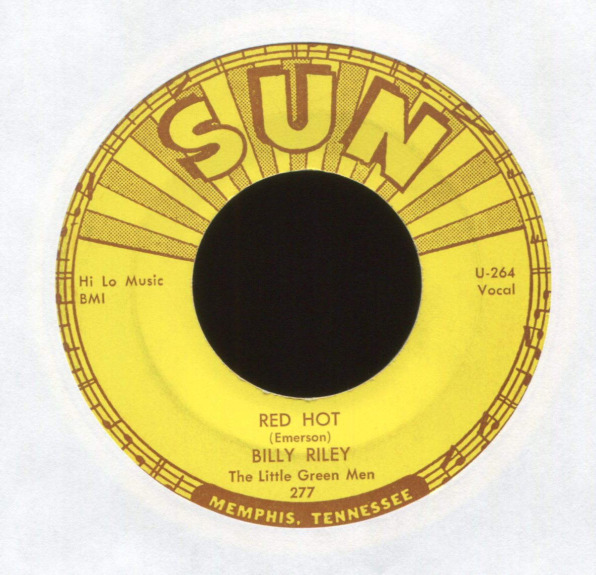 Billy Lee Riley And The Little Green Men - Red Hot on Sun Rockabilly 45