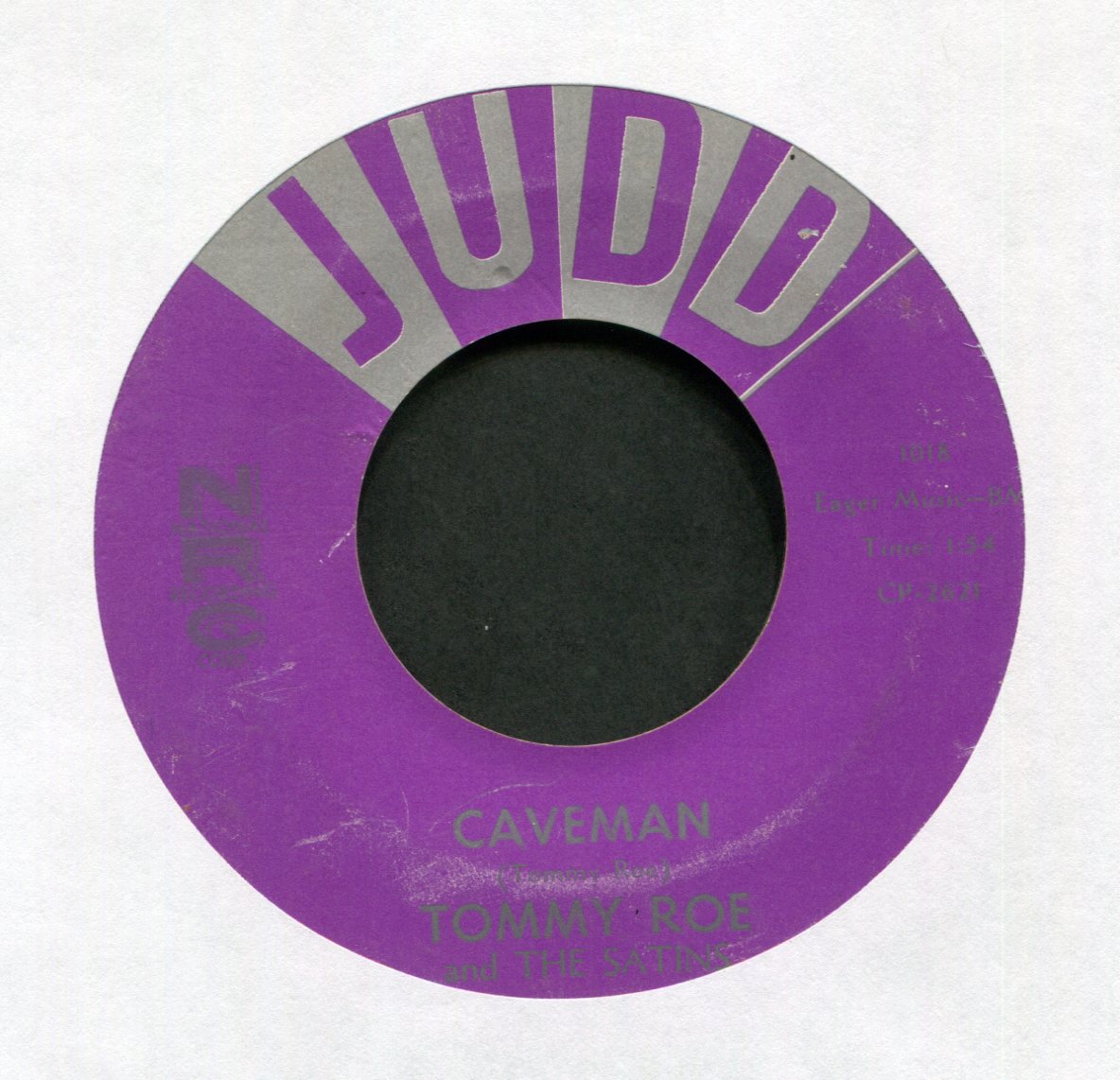 Tommy Roe & The Satins - Caveman on Judd Rockabilly 45