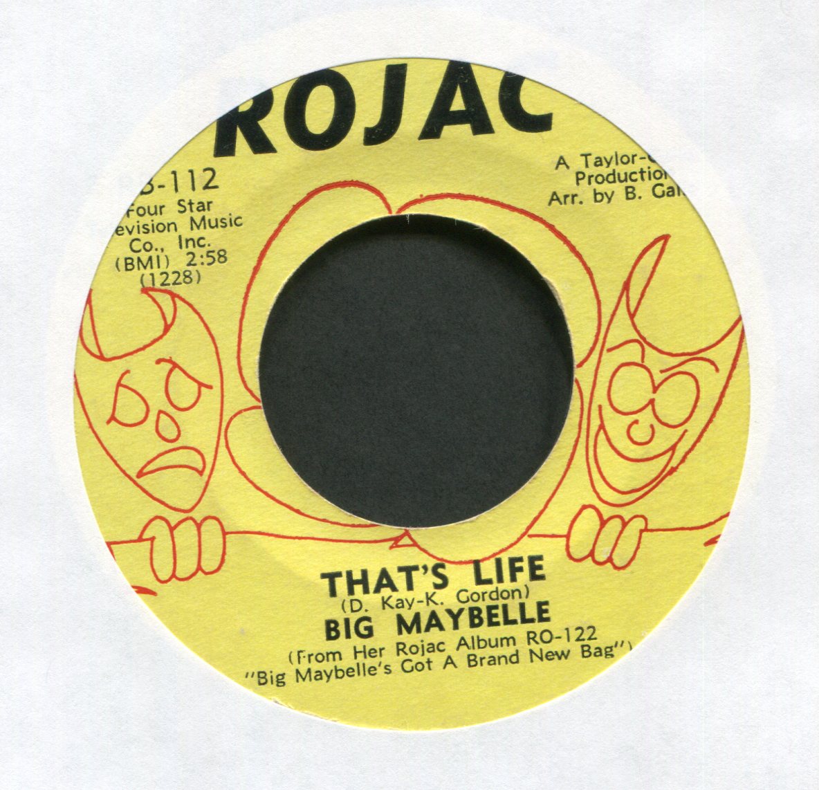 Big Maybelle - 96 Tears on Rojac Northern Soul R&B 45