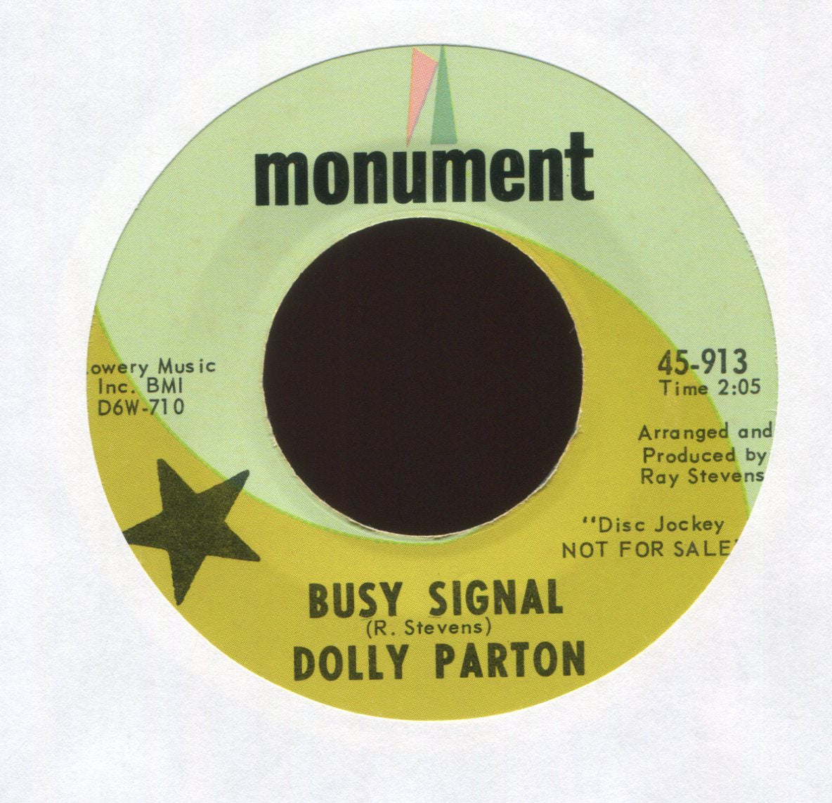 Dolly Parton - Busy Signal on Monument Promo Northern Soul 45