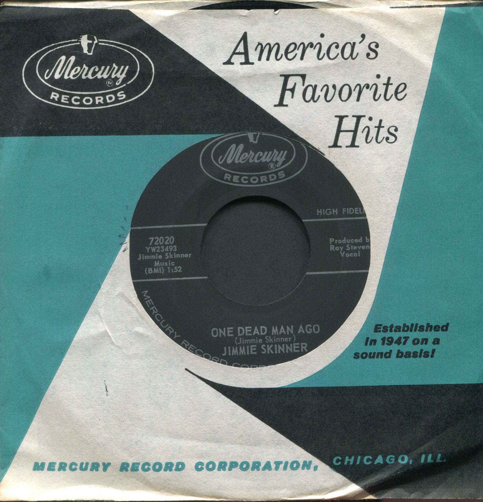 Jimmie Skinner - One Dead Man Ago on Mercury Rockabilly 45