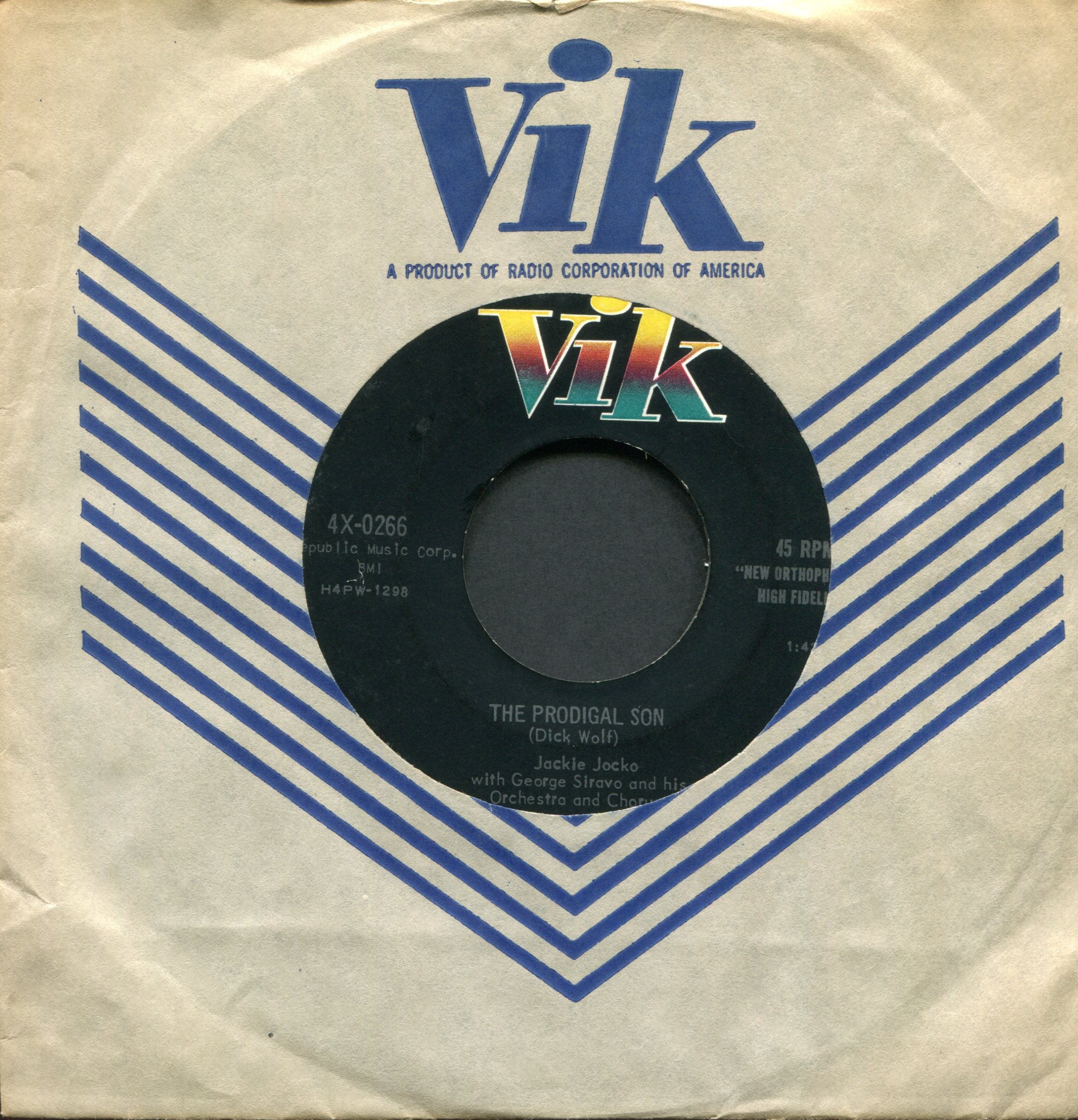 Jackie Jocko - Haunted Lover on Vik Halloween R&B Popcorn 45