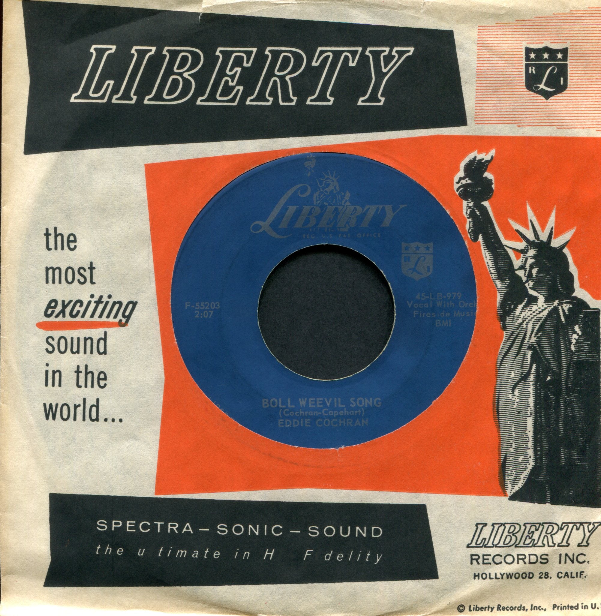 Eddie Cochran - Somethin' Else on Liberty Rockabilly 45
