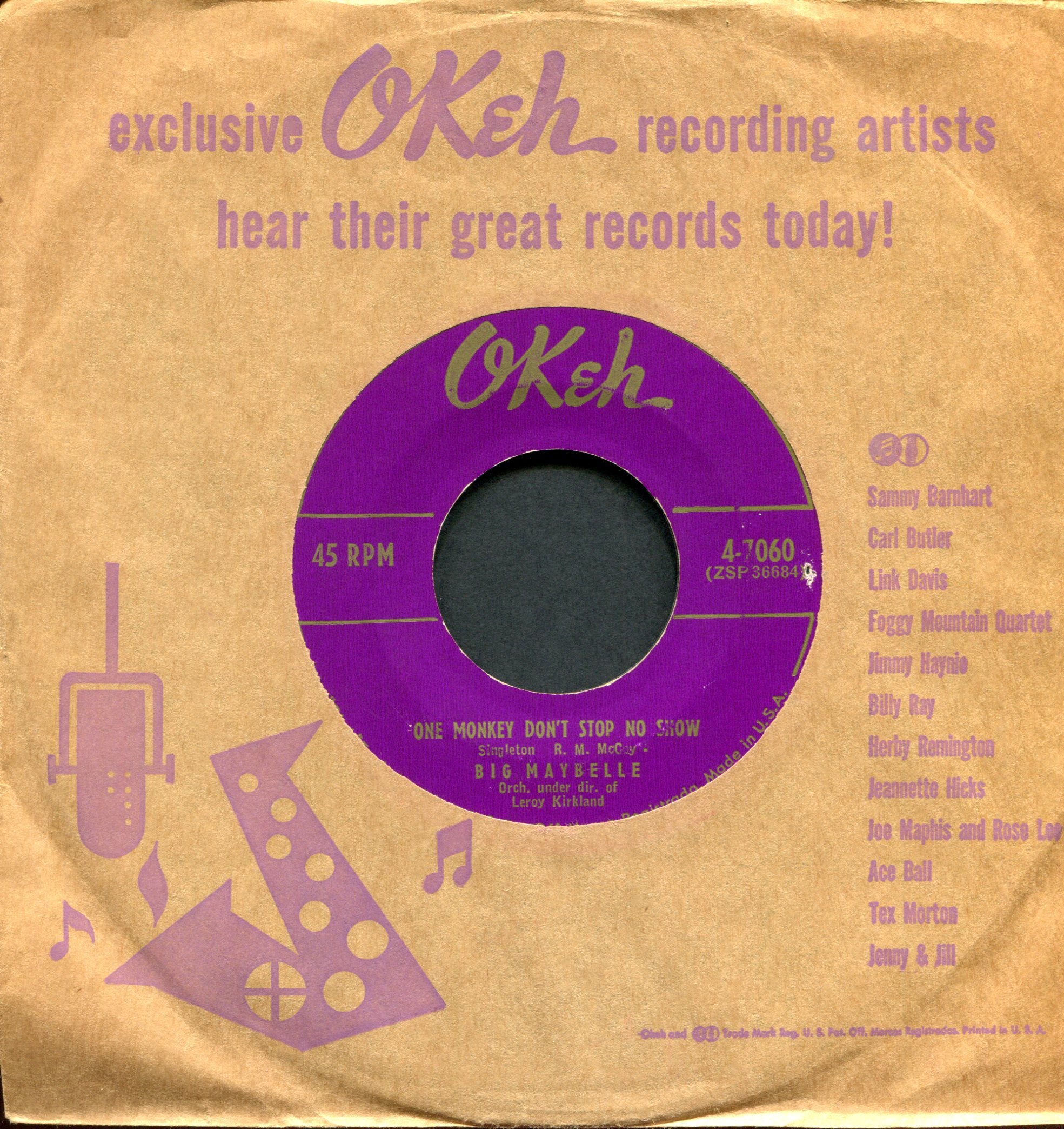 Big Maybelle - Whole Lotta Shakin' Goin' On on Okeh R&B 45