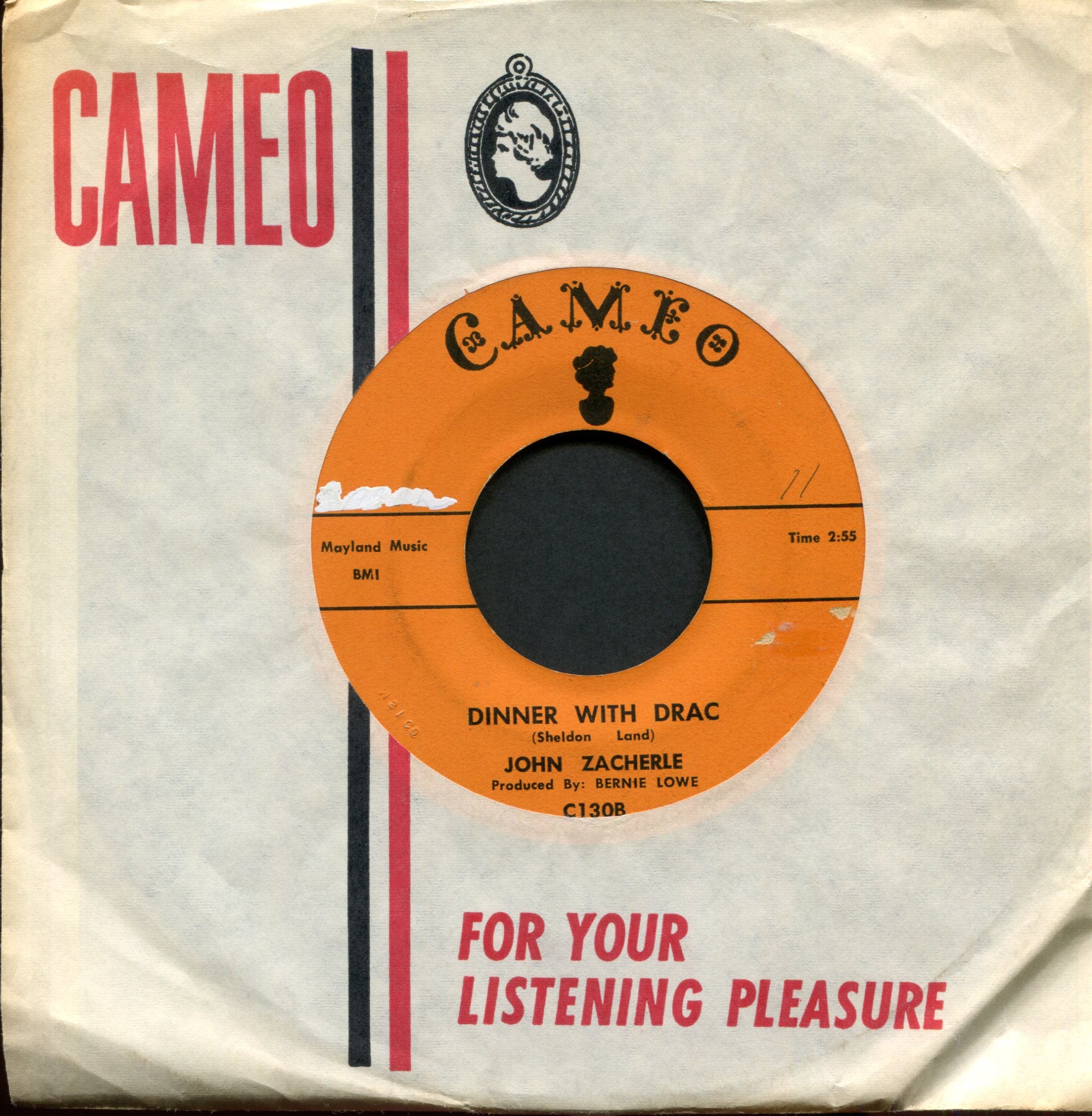 John Zacherle - Igor on Cameo Halloween Horror 45