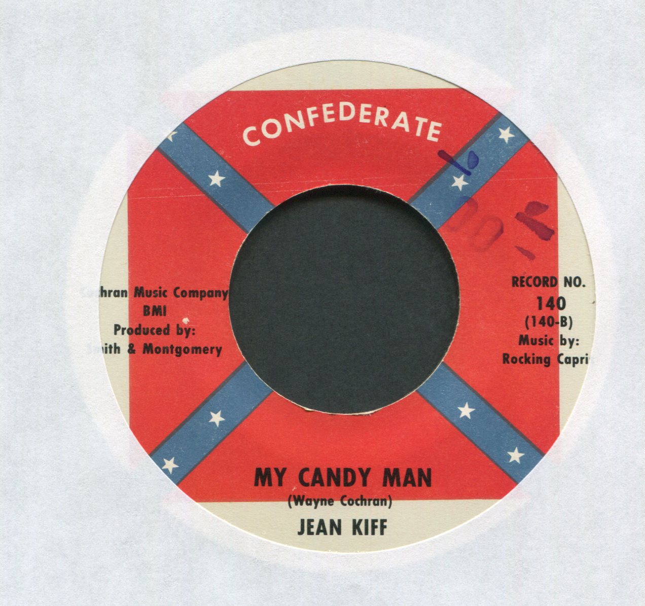 Jean Kiff - The Answer To Hey Baby on Confederate Rockabilly 45