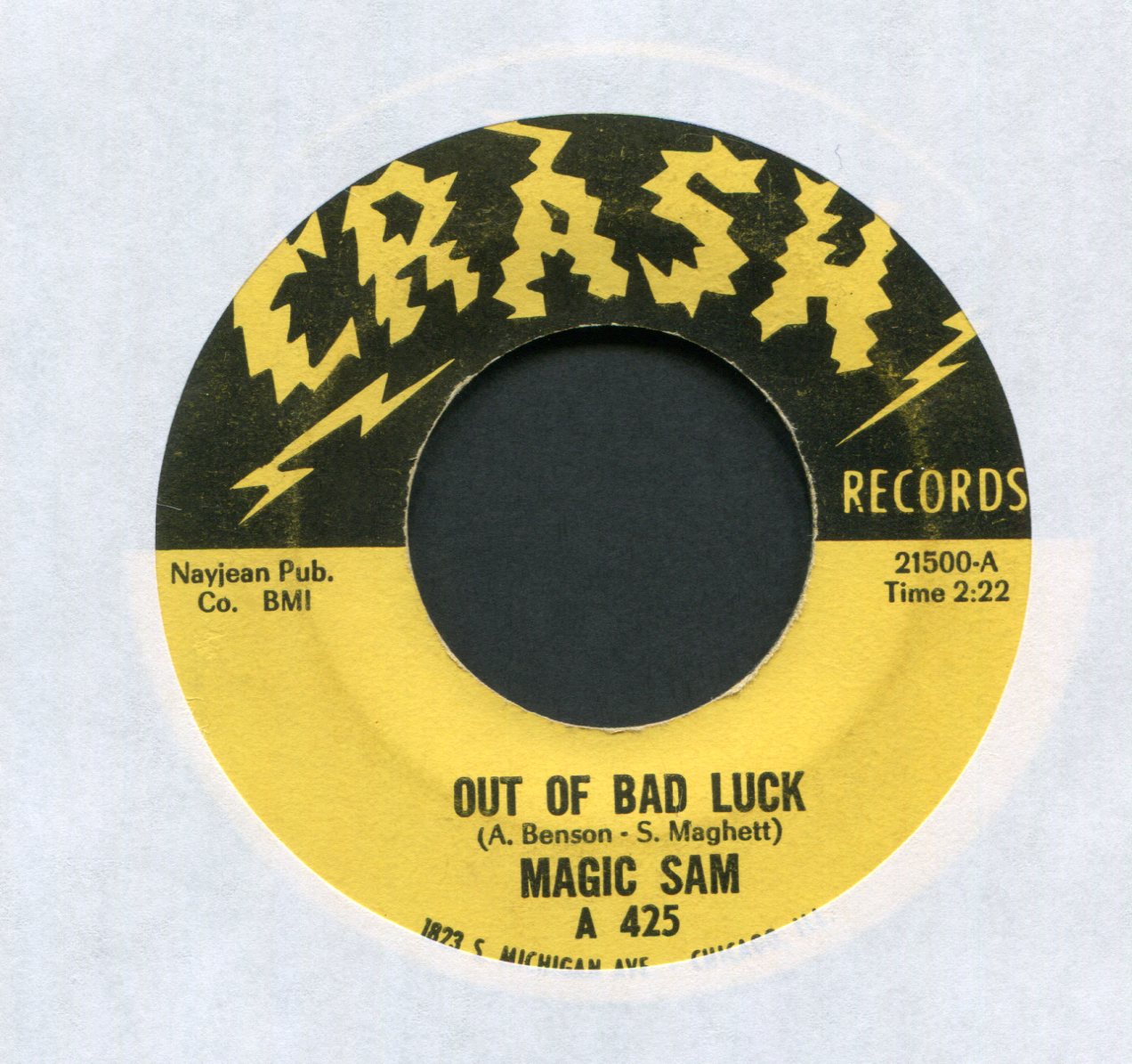 Magic Sam - Out Of Bad Luck on Crash R&B Blues 45