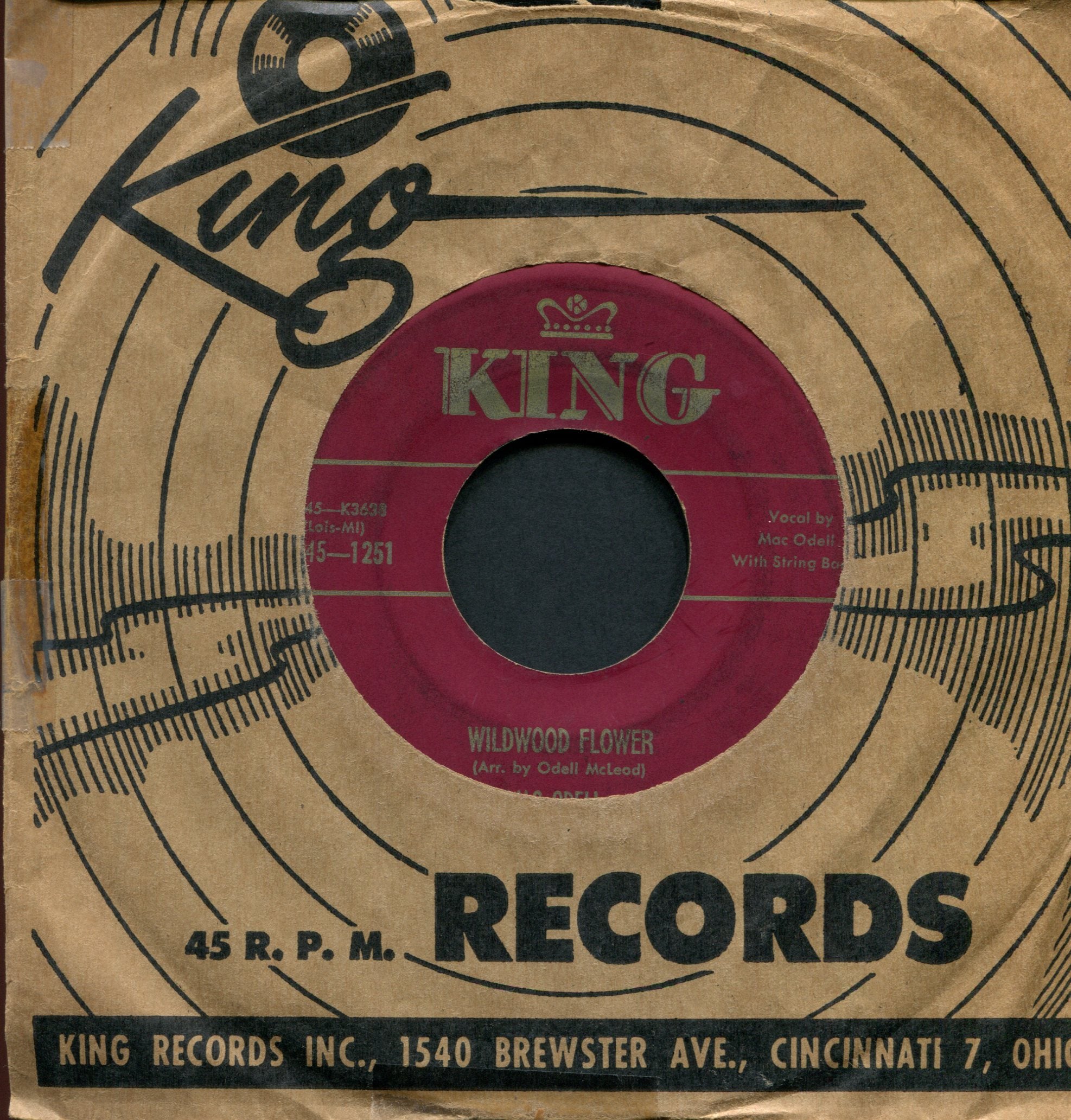 Mac Odell - Penicillin on King Hillbilly Bop 45