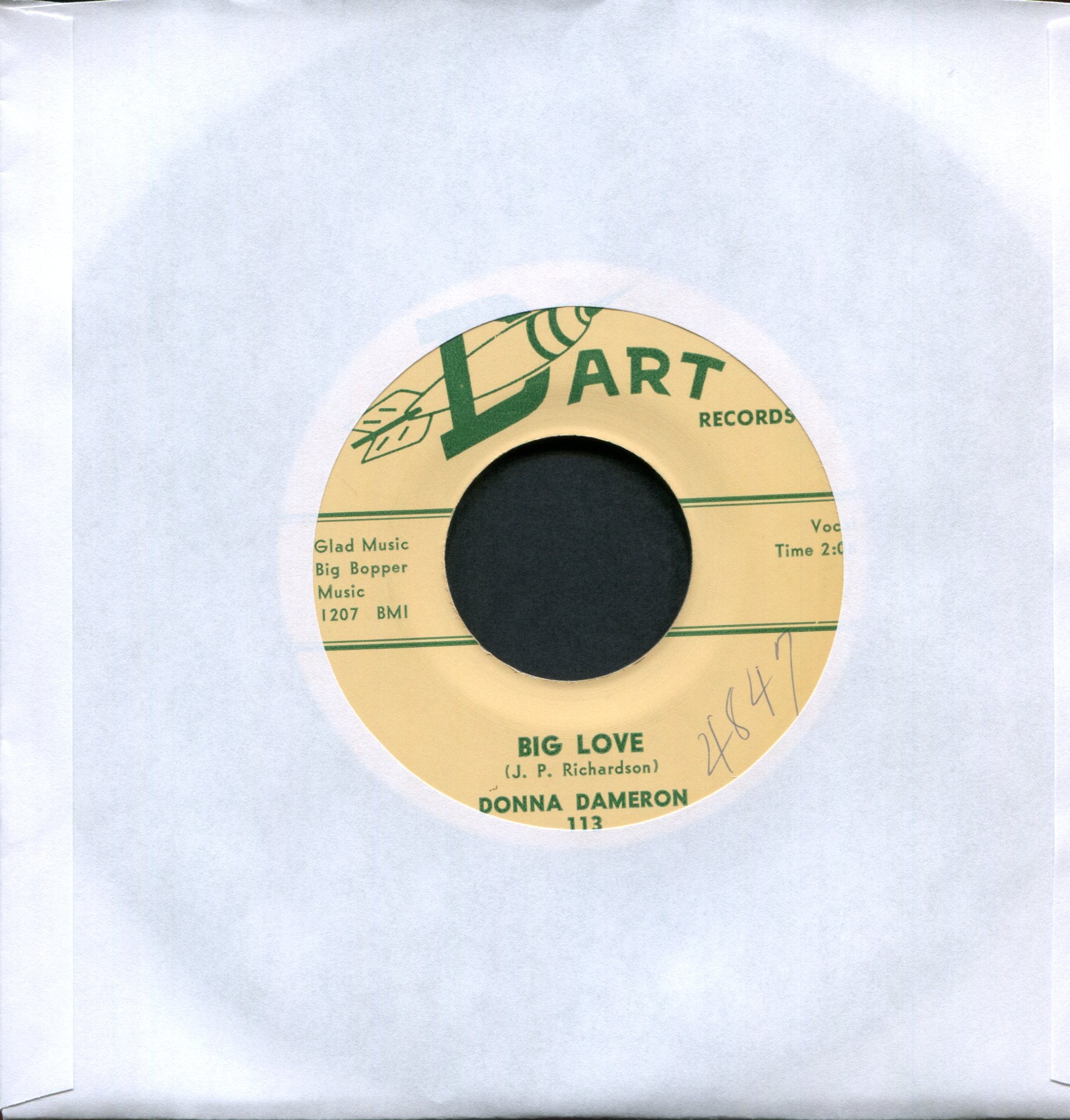 Donna Dameron - Bopper 486609 on Dart Rockabilly 45