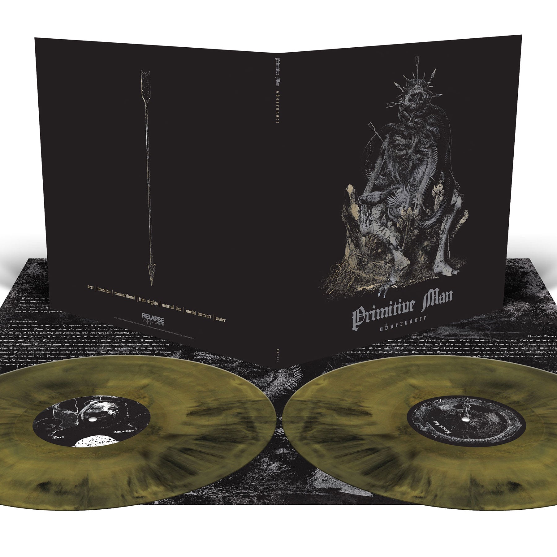 [PRE-ORDER] Primitive Man - Observance [Indie-Exclusive Gold & Black Galaxy Vinyl] [Release Date: 10/31/2025]