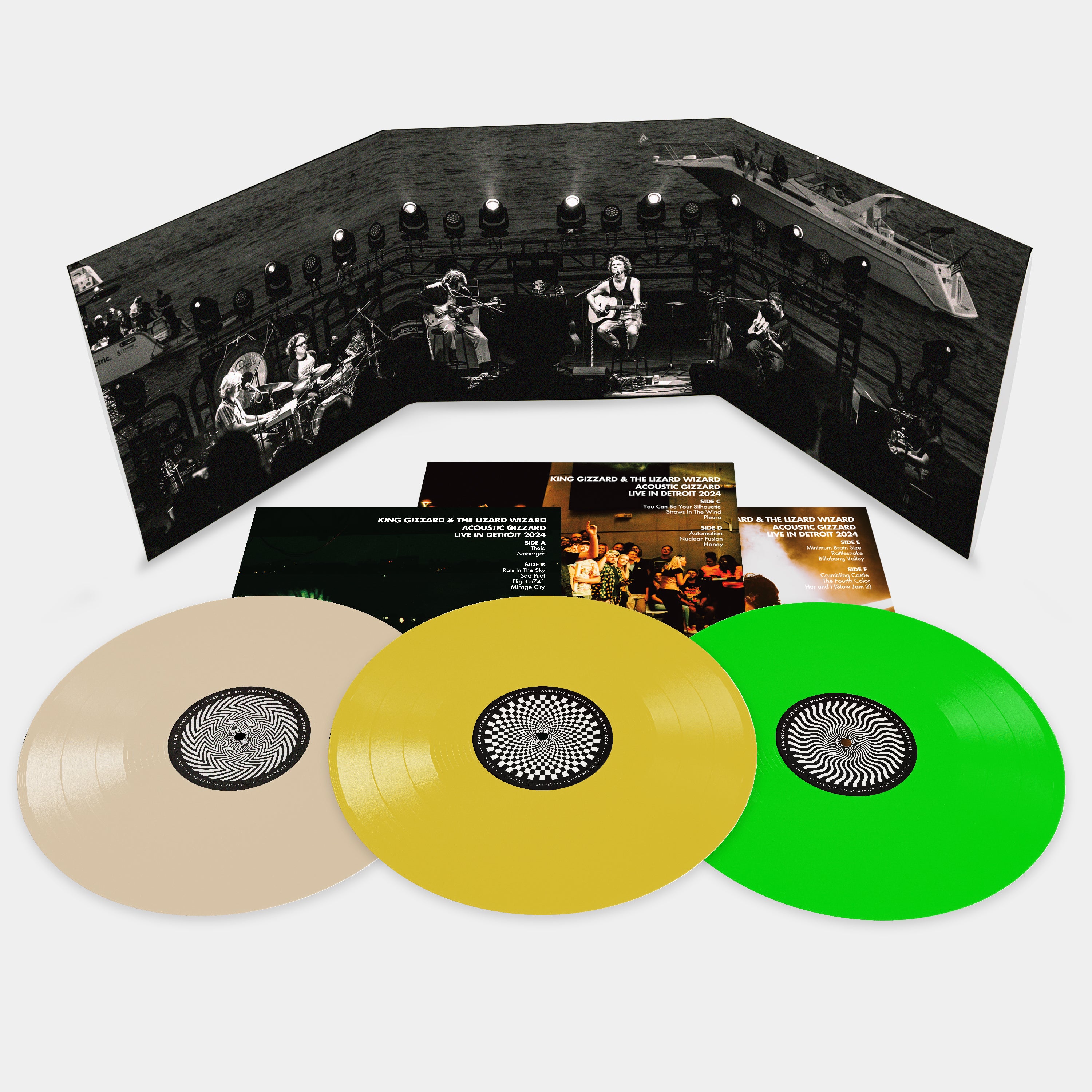 King Gizzard & The Lizard Wizard - Acoustic Gizzard: Live in Detroit 2024 [3-lp Colored Vinyl]