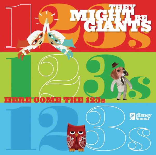 They Might Be Giants - Here Come The 123s [Neon Green + Orange Splatter]