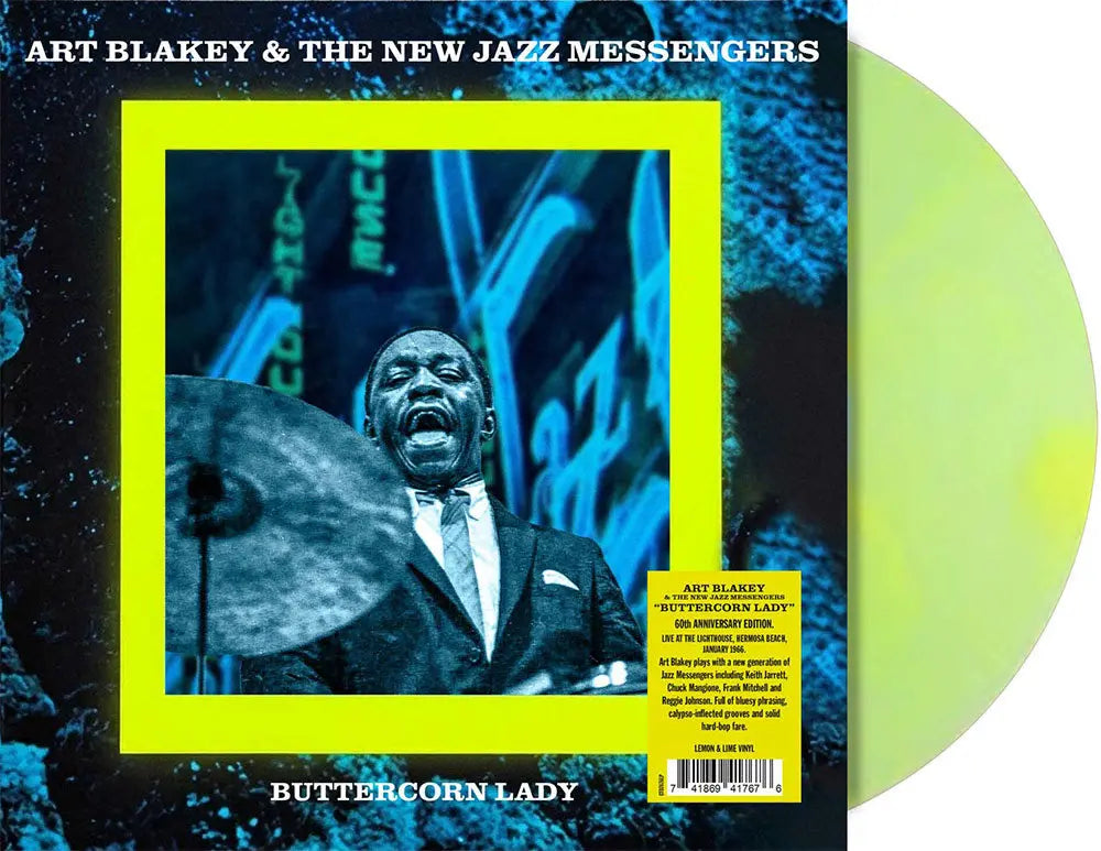 [PRE-ORDER] Art Blakey & The New Jazz Messengers - Buttercorn Lady: Live at The Lighthouse, Hermosa Beach, 1966 [Indie-Exclusive Lemon & Lime Vinyl] [Release Date: 06/19/2026]