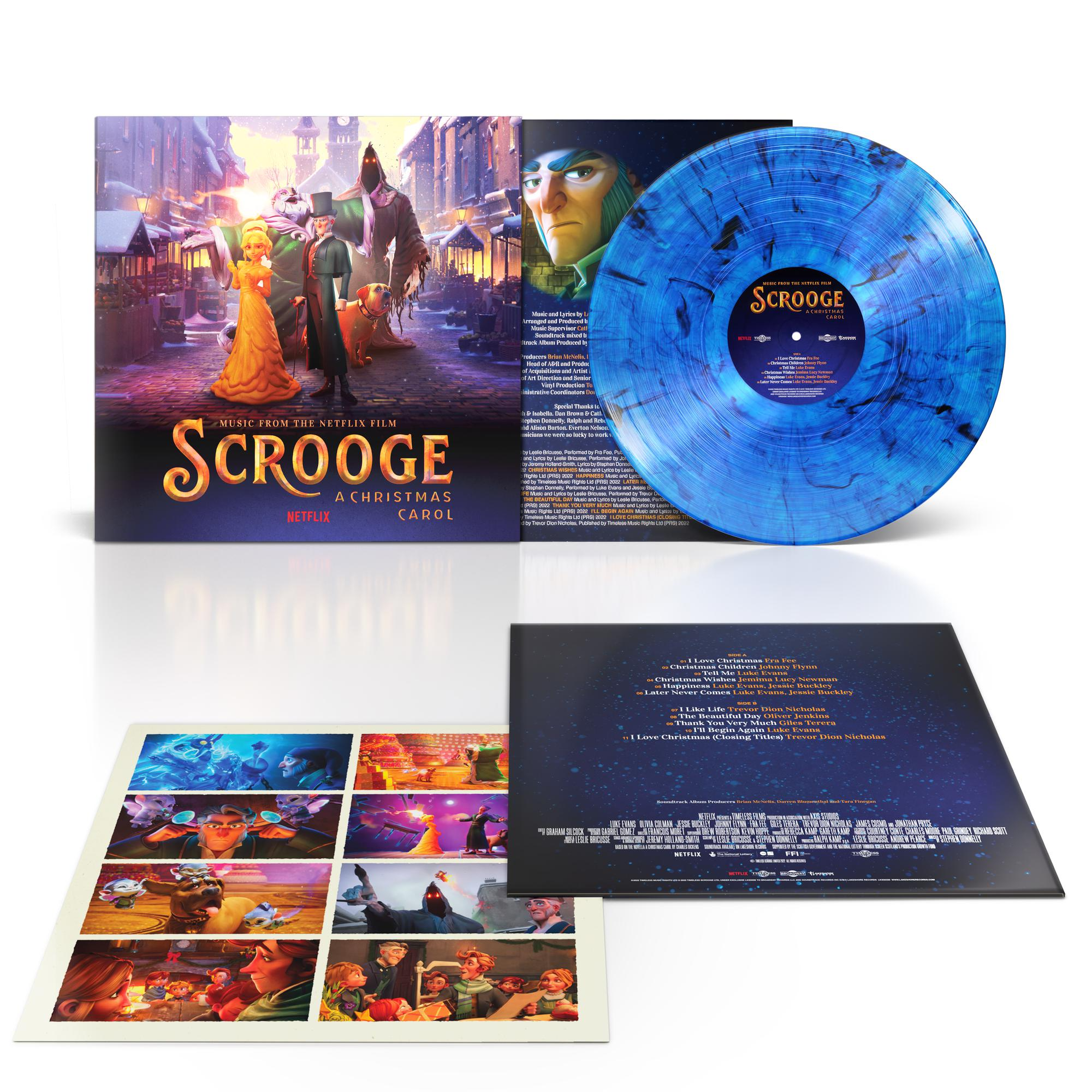 Various Artists - Scrooge A Christmas Carol [Blue / Black Smoke Vinyl]