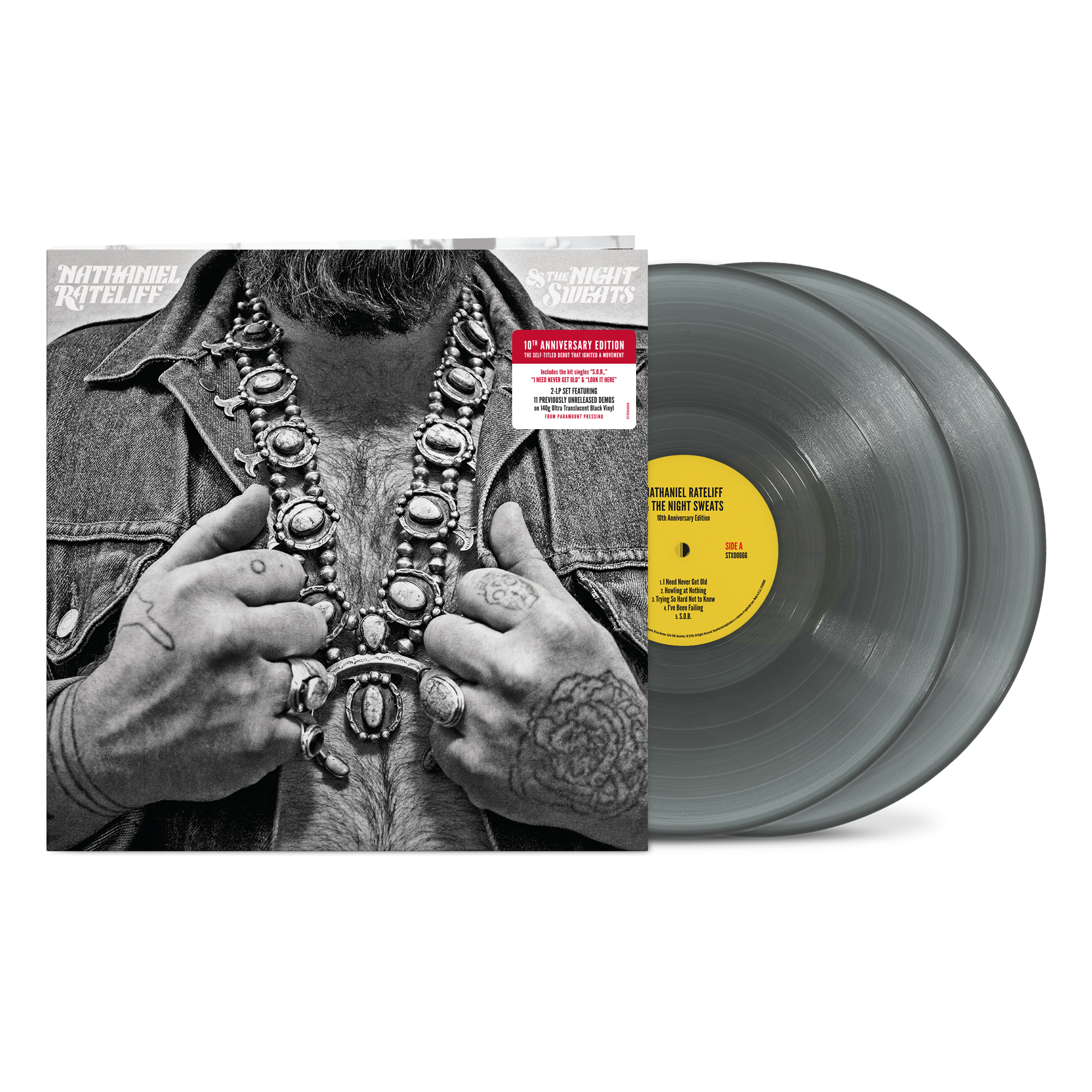 [PRE-ORDER] Nathaniel Rateliff & The Night Sweats - Nathaniel Rateliff & The Night Sweats (10th Anniversary) [Translucent Black Vinyl] [Release Date: 10/10/2025]