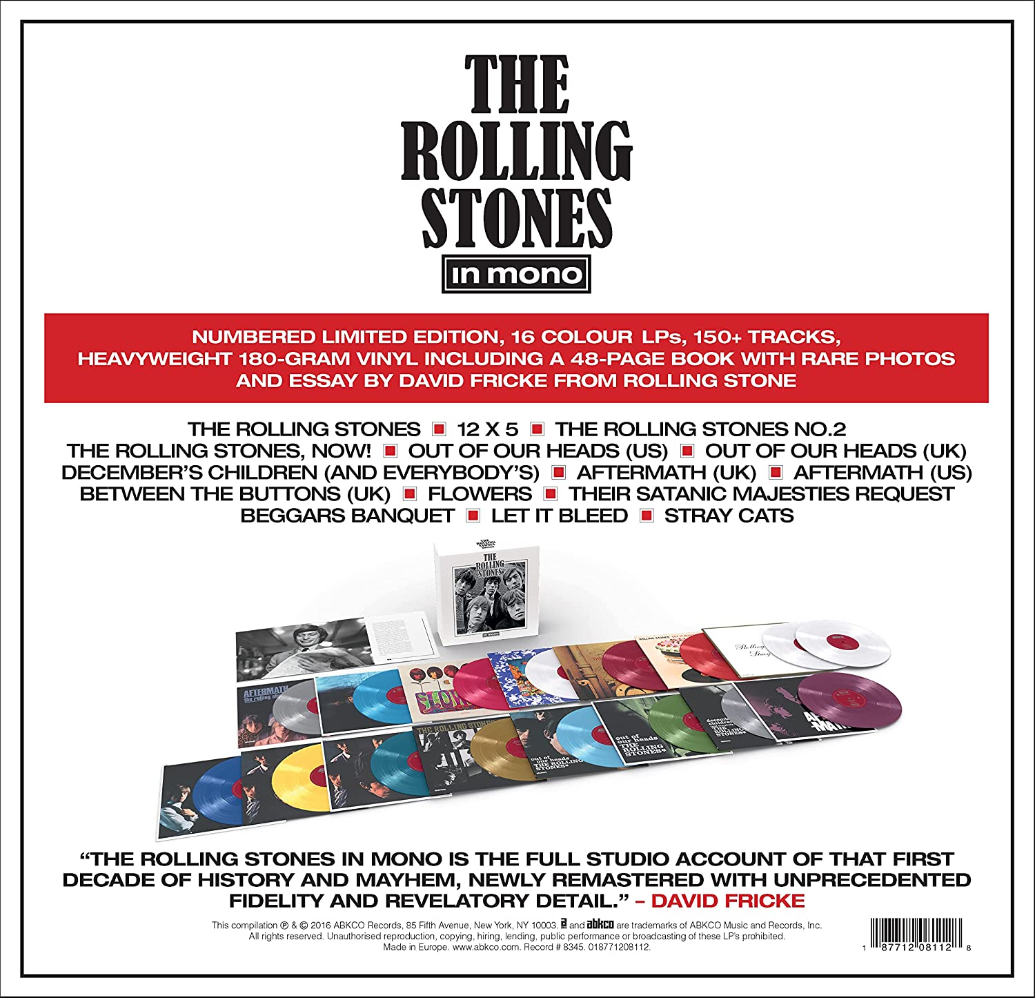 The Rolling Stones - The Rolling Stones In Mono [Colored Vinyl] [Box Set]