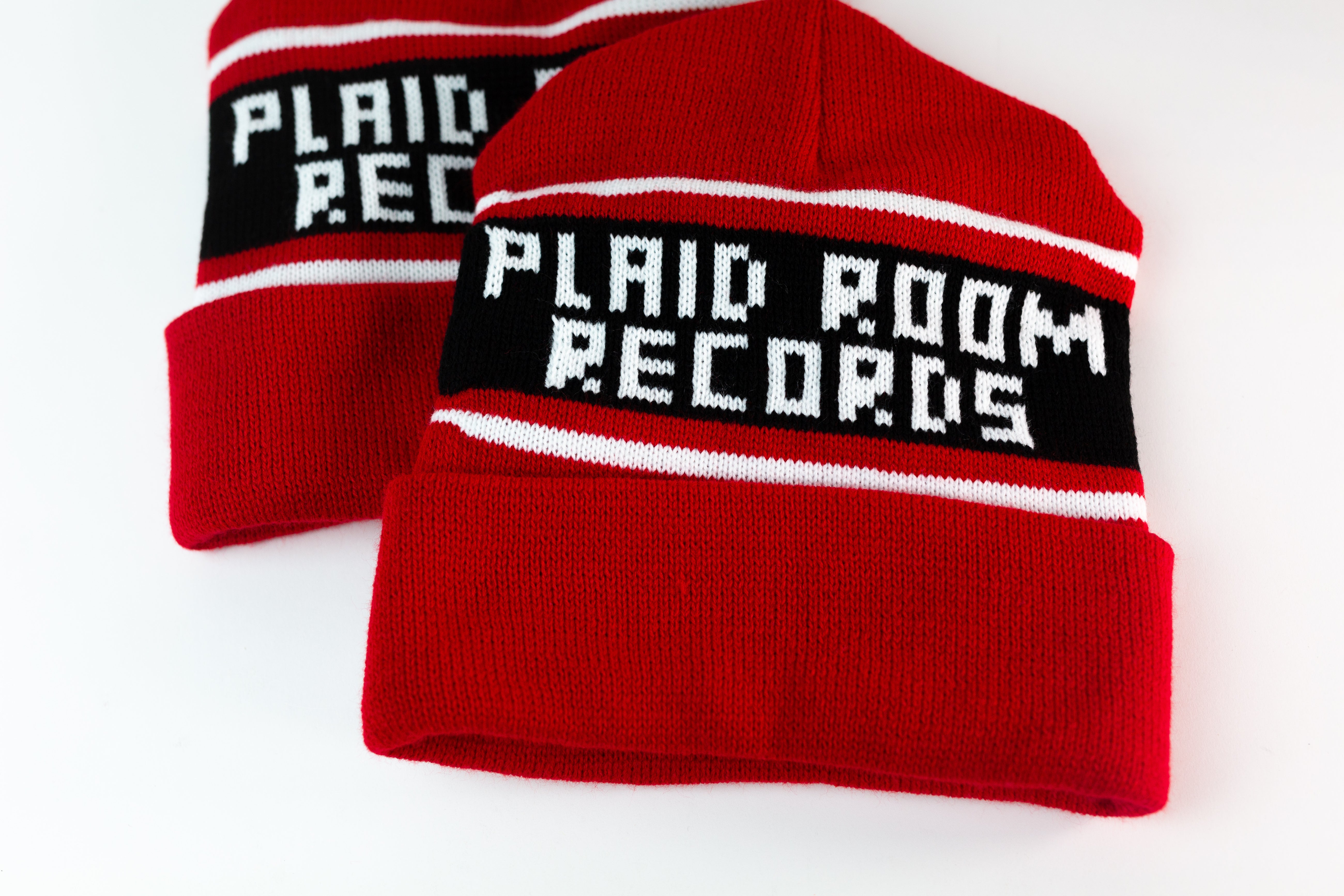 Plaid Room Winter Hat - Red / Black