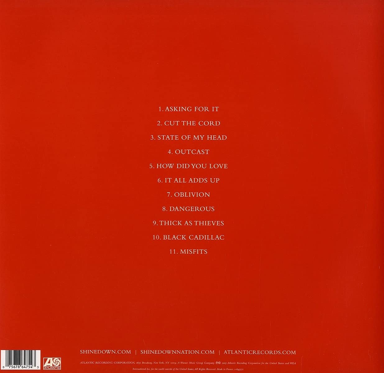 Shinedown - Threat To Survival [Clear Red Vinyl]