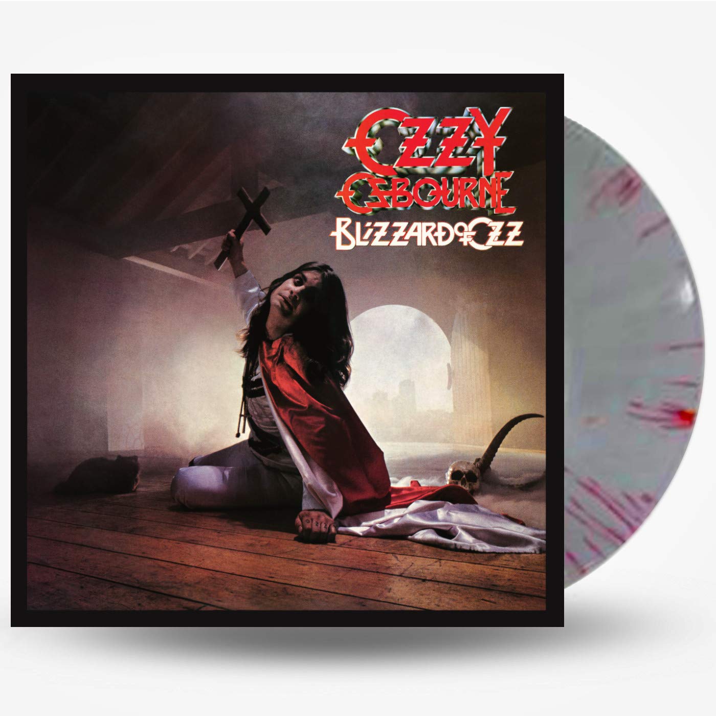 [DAMAGED] Ozzy Osbourne - Blizzard Of Oz [Import] [Limited Silver w/ Red Swirl Vinyl]