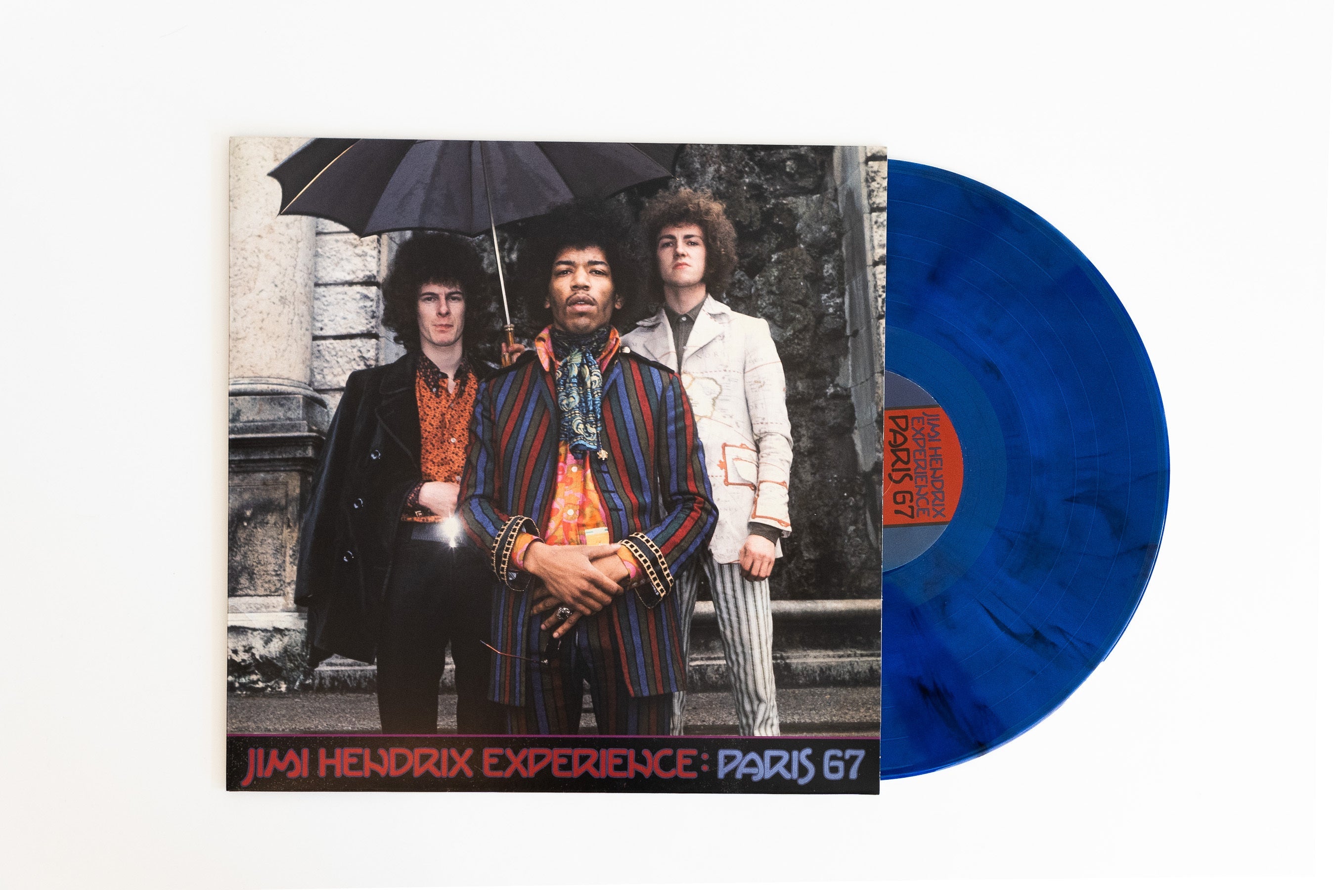 [DAMAGED] The Jimi Hendrix Experience - Paris 1967 [Blue & Black Swirl Colored Vinyl]