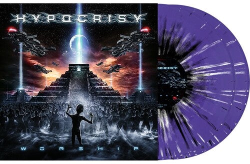 [DAMAGED] Hypocrisy - Worship [Purple White & Black Splatter Vinyl]