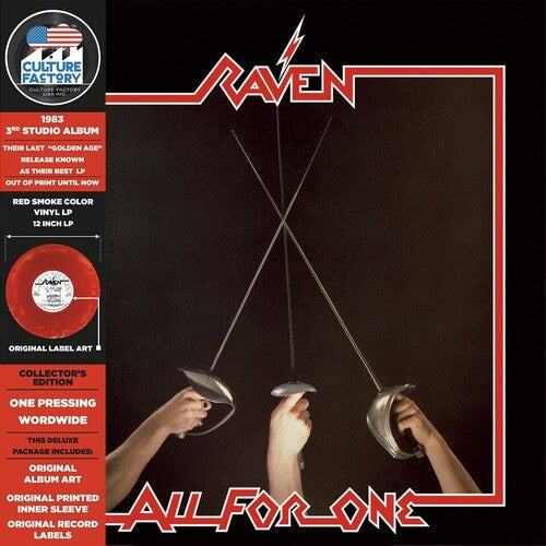 Raven - All For One [Red & Black Smoke Vinyl]