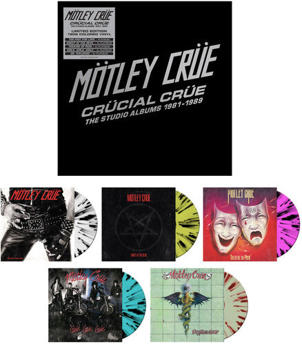 Motley Crue - Crucial Crue: The Studio Albums 1981-1989 [Box Set] [Colored Vinyl]