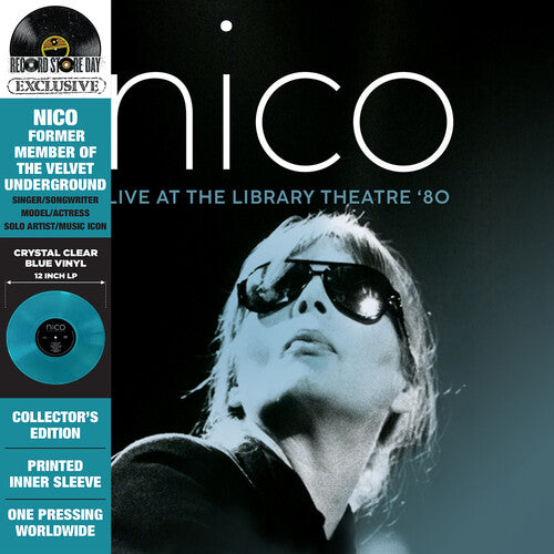 Nico - Live At The Library Theatre '80 [Crystal Clear Light Blue Vinyl]