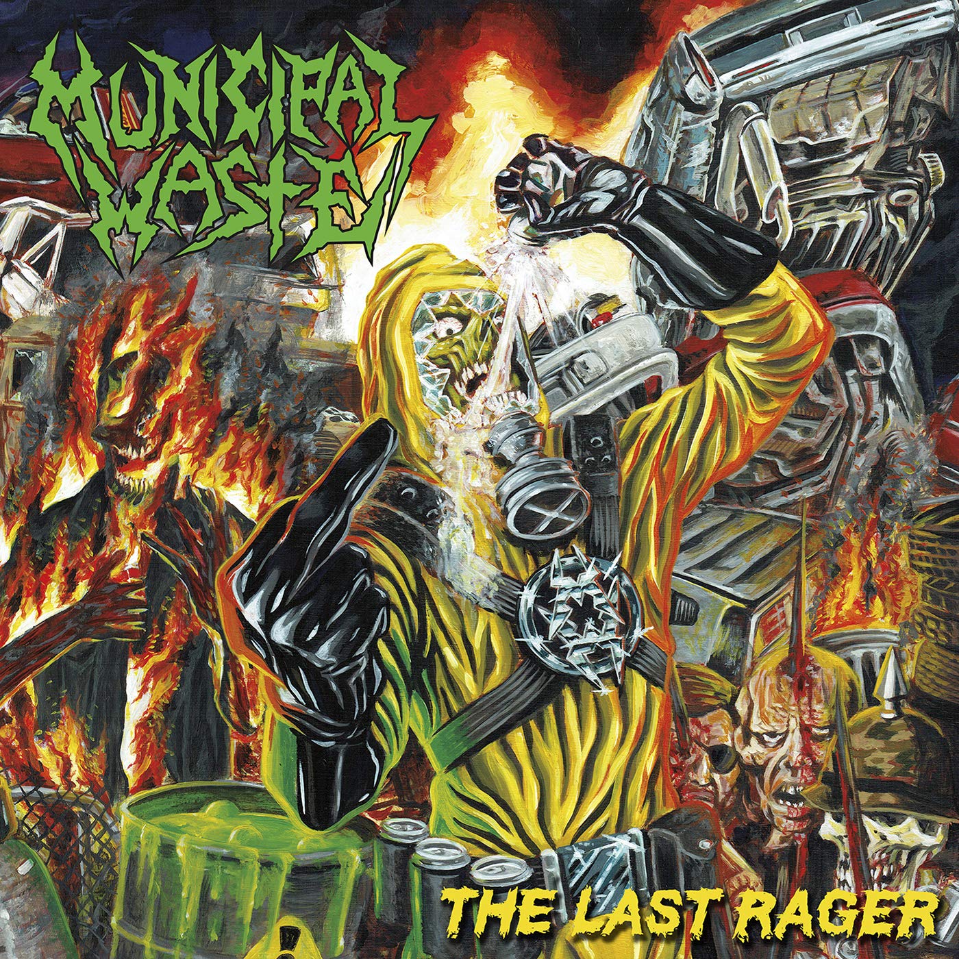 [DAMAGED] Municipal Waste - Last Rager [Yellow, Green & Black Vinyl]