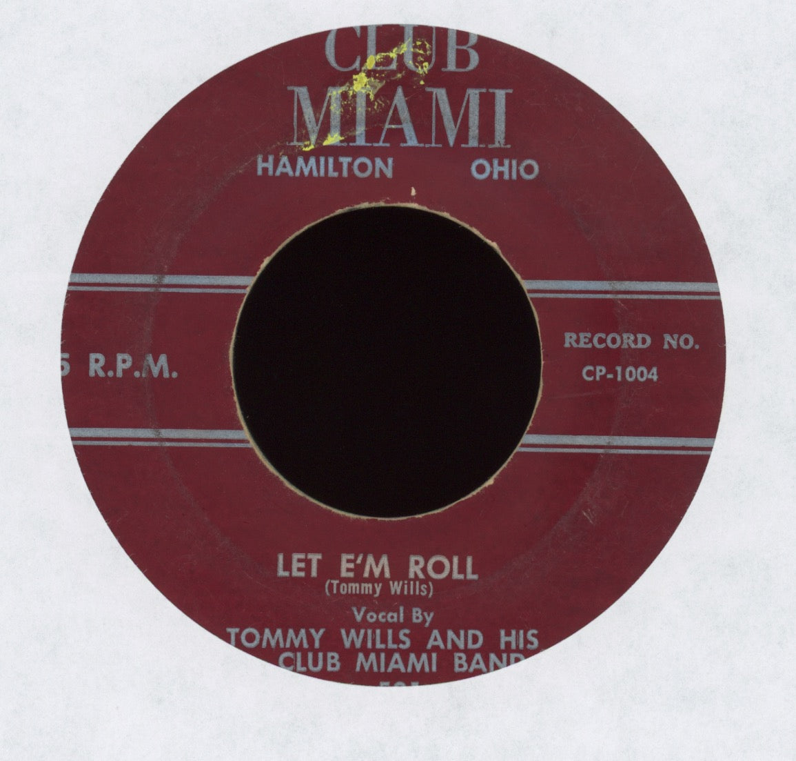 Tommy Wills And His Club Miami Band - Let E'm Roll on Club Miami