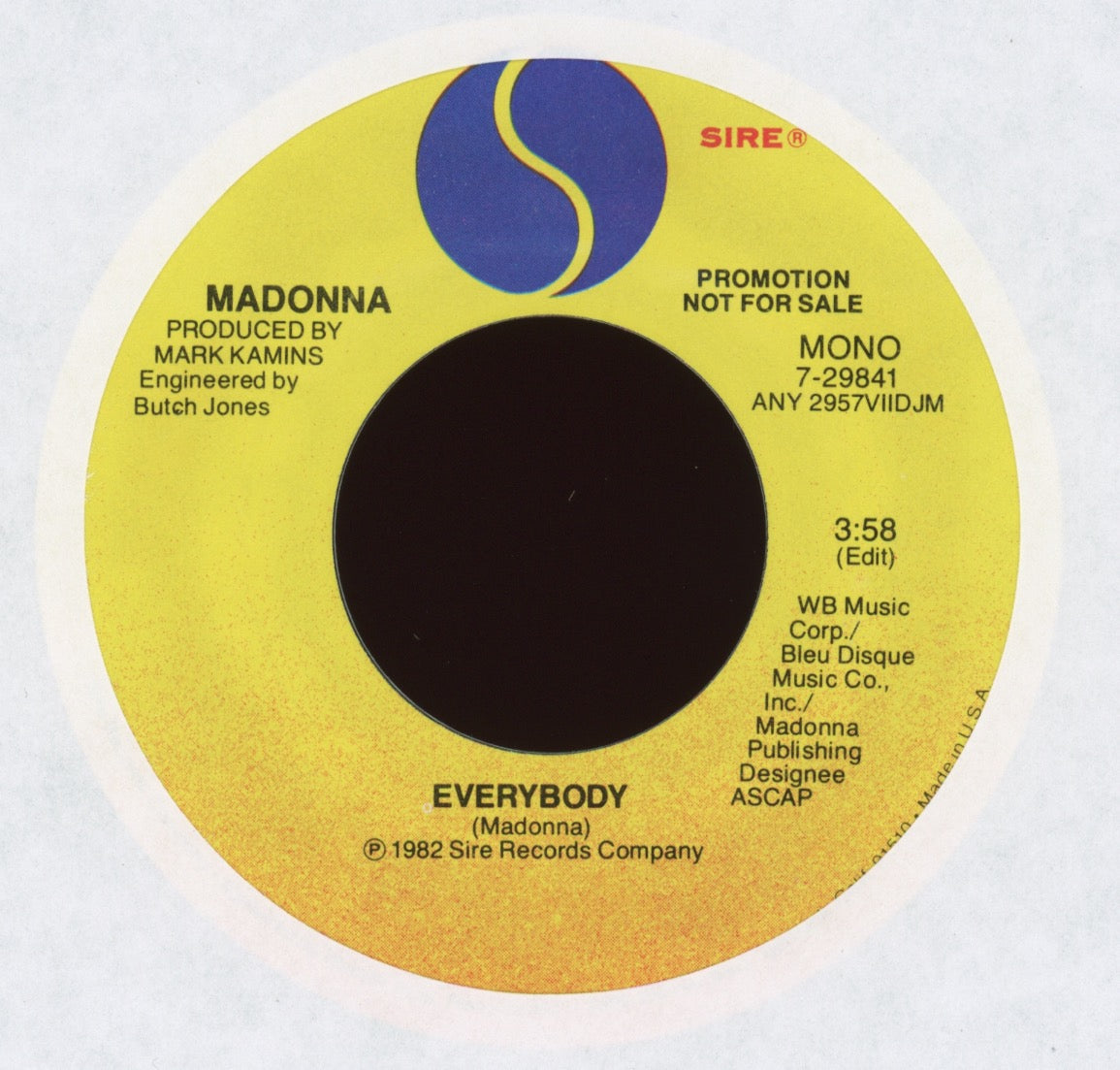 Madonna - Everybody on Sire Promo
