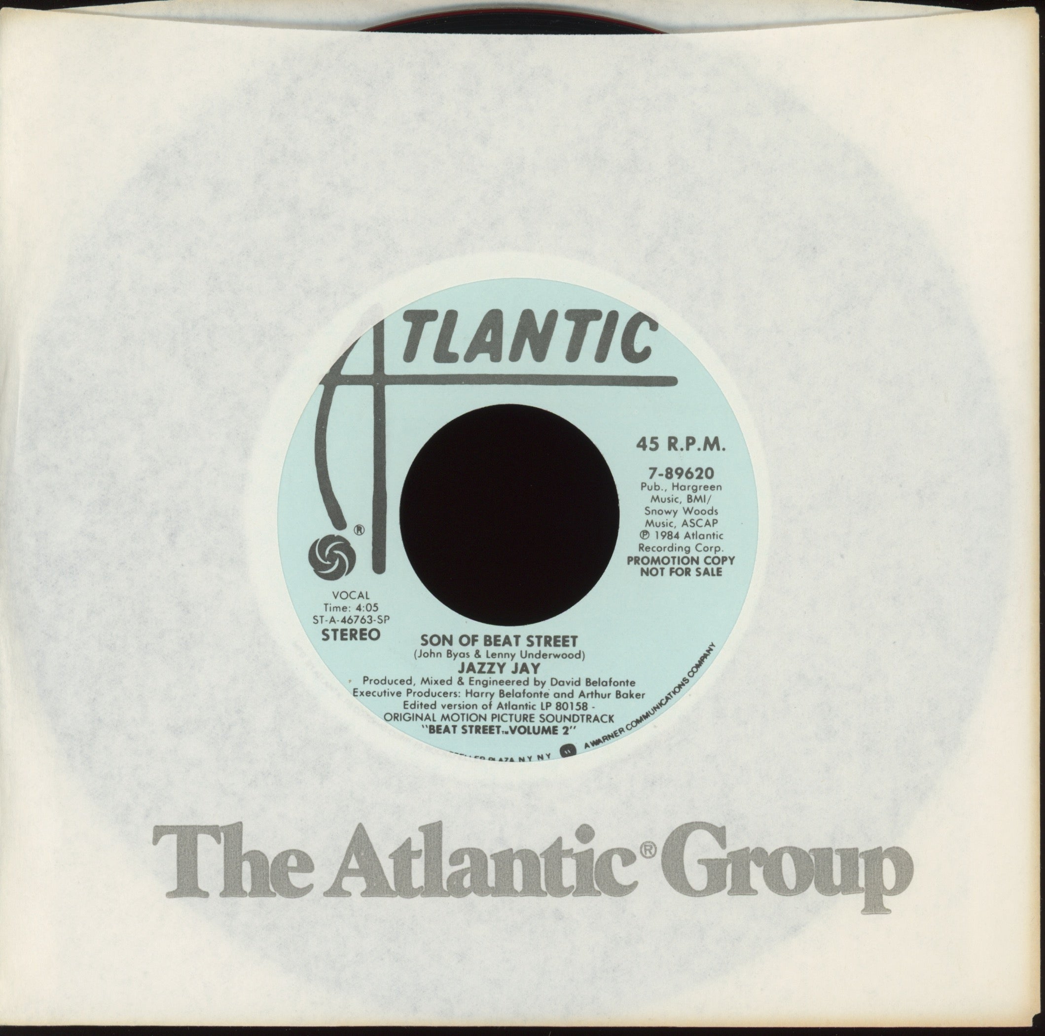 Jazzy Jay - Son Of Beat Street on Atlantic Promo