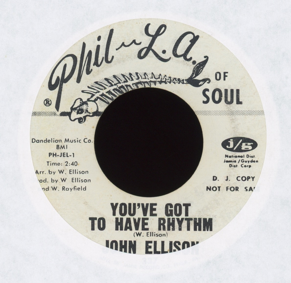 John Ellison - You've Got To Have Rhythm on Phil L.A. of Soul Promo