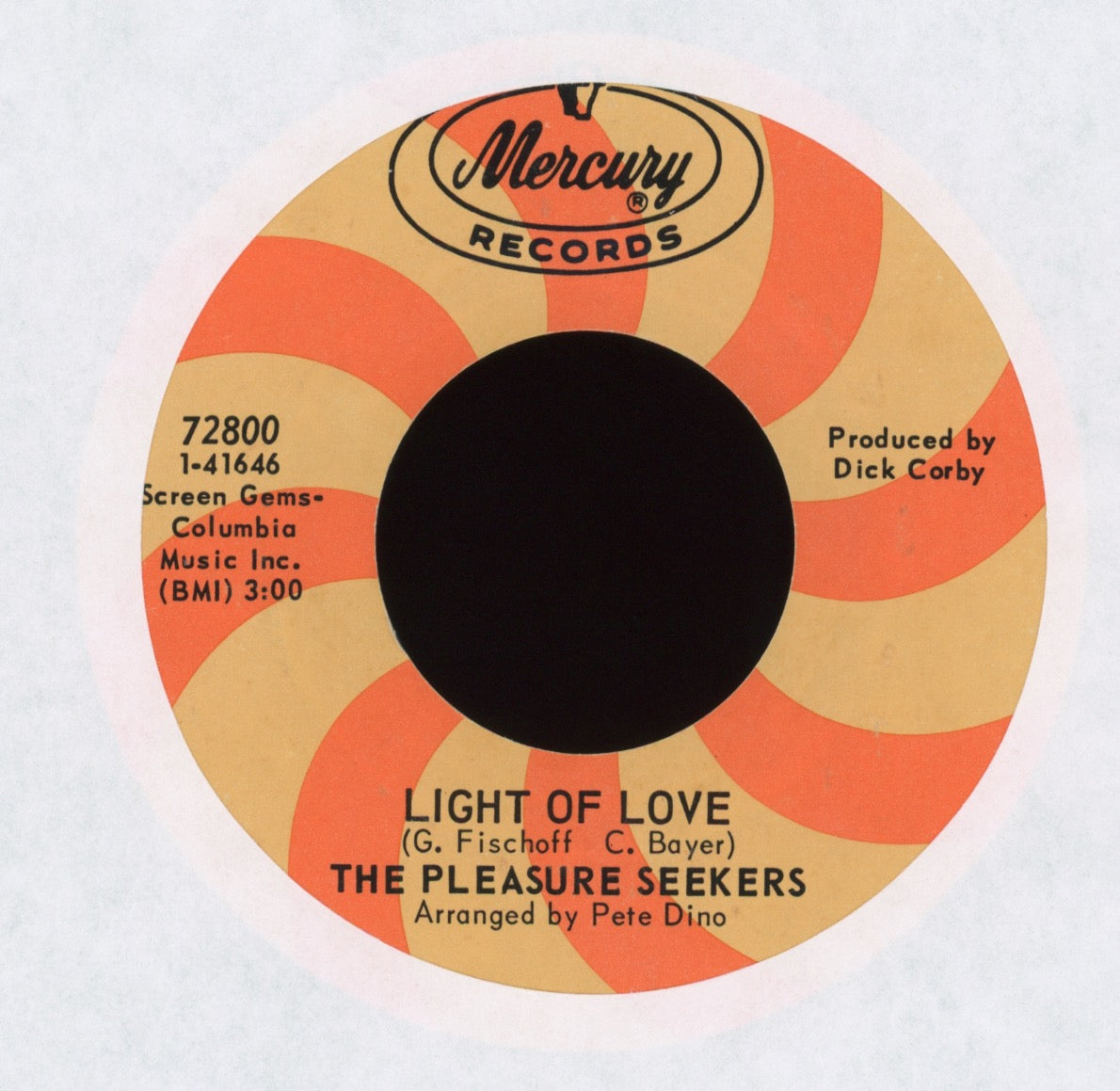The Pleasure Seekers - Light Of Love on Mercury Suzi Quatro