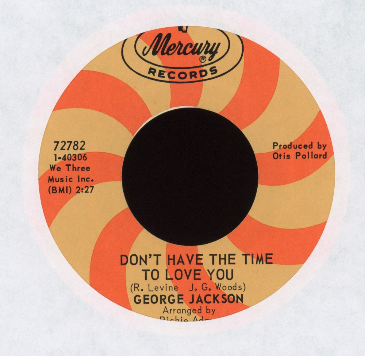 George Jackson - I Don't Have The Time To Love You on Mercury