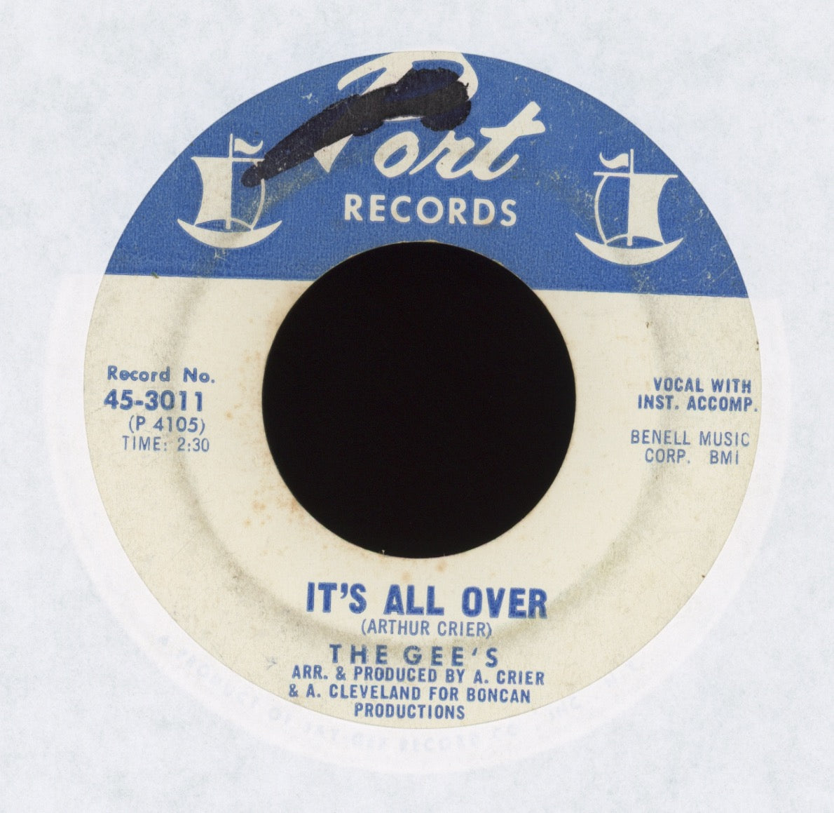 The Gee's - It's All Over on Port