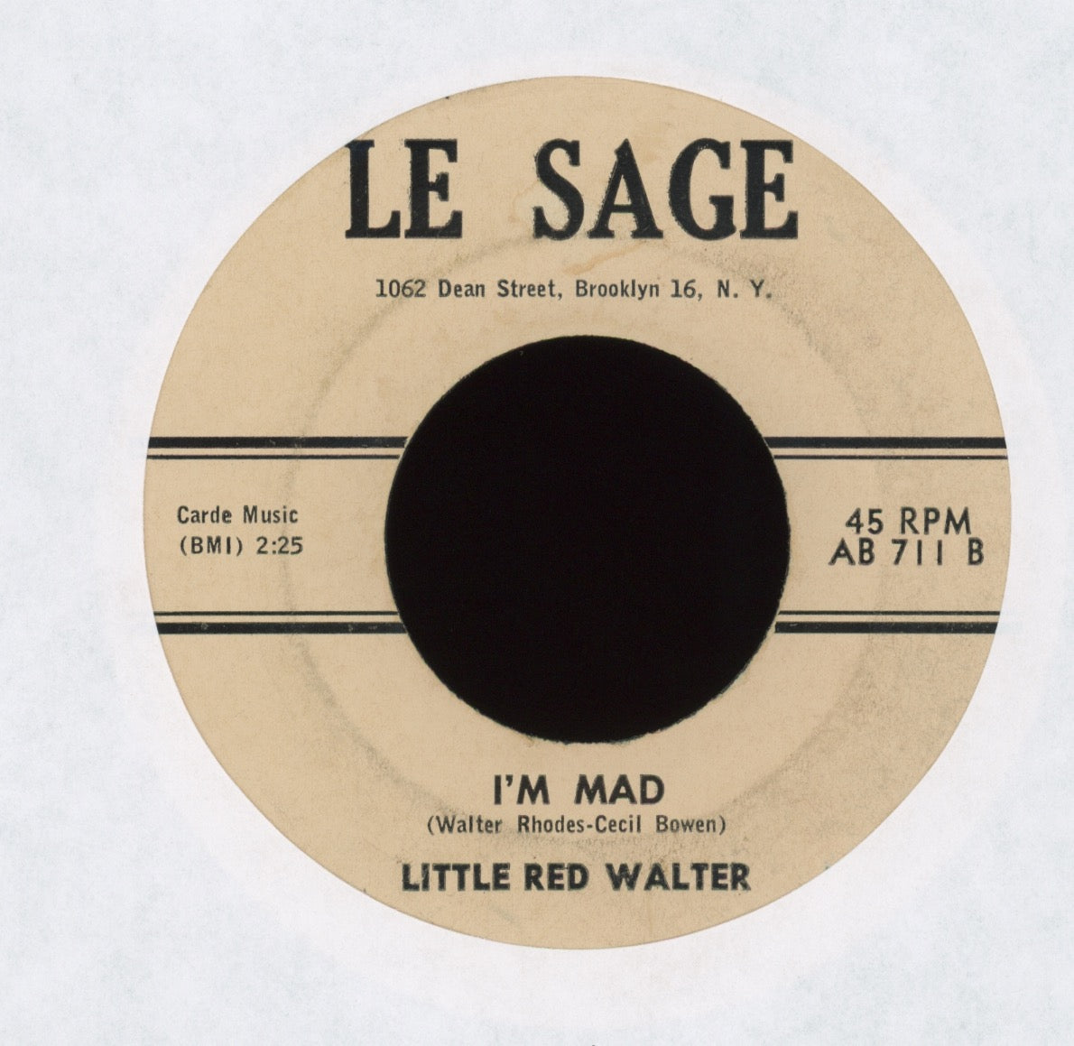 Little Red Walter - Aw Shucks Baby on Le Sage