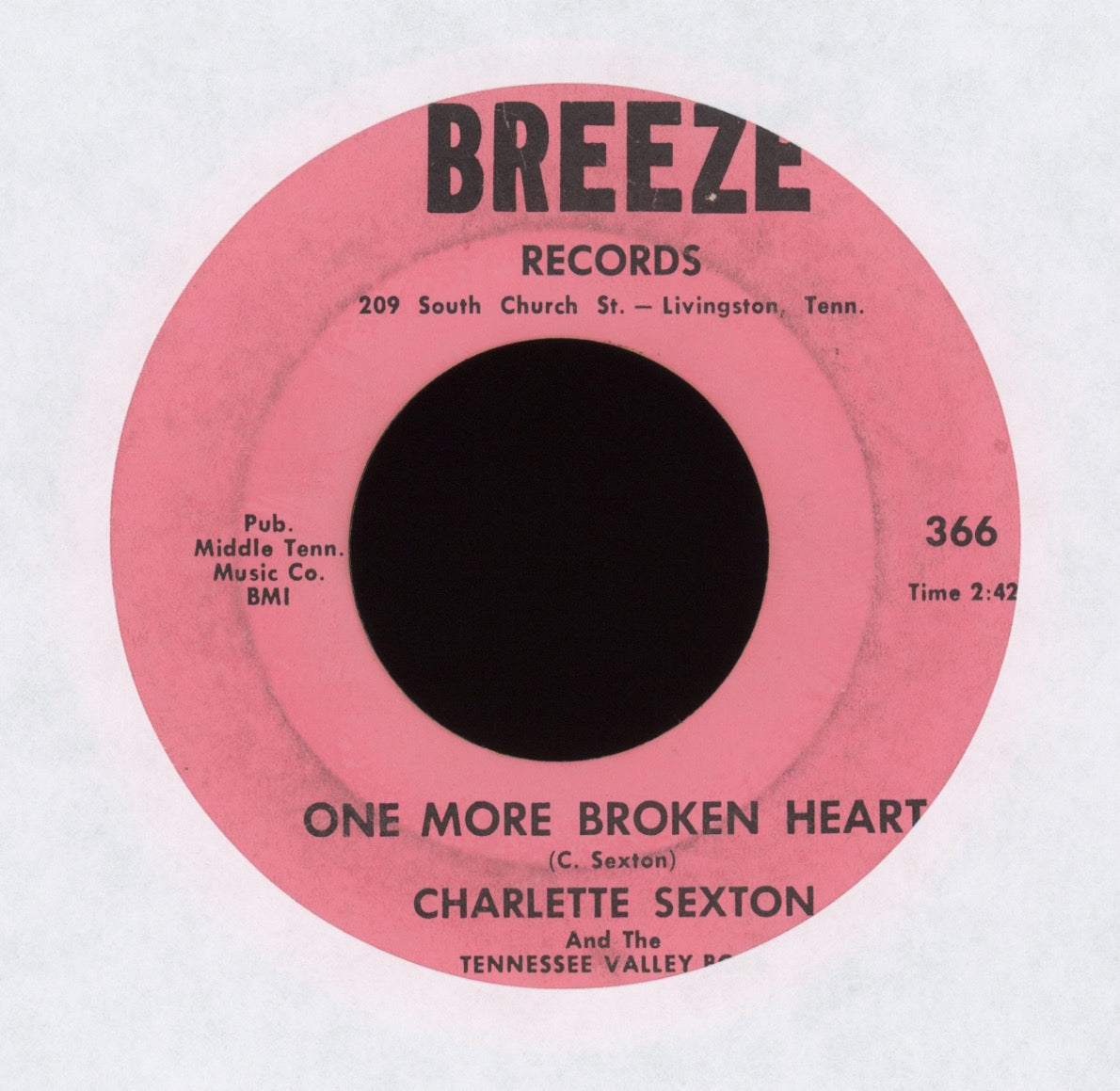 Charlette Sexton - One More Broken Heart on Breeze