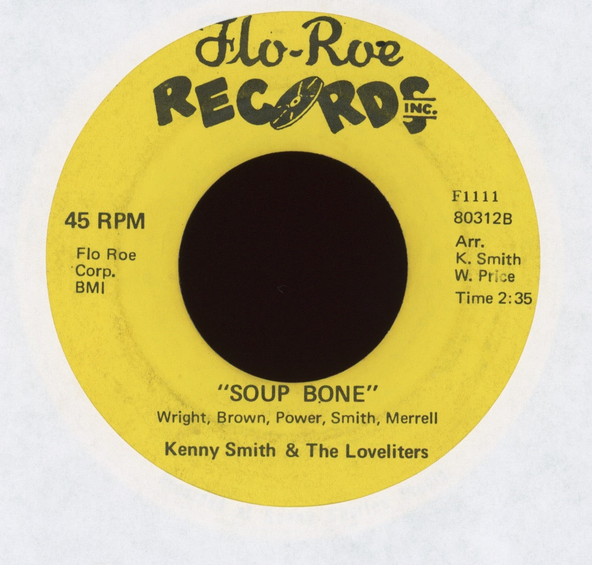 Kenny Smith & The Loveliters - Soup Bone on Flo-Roe
