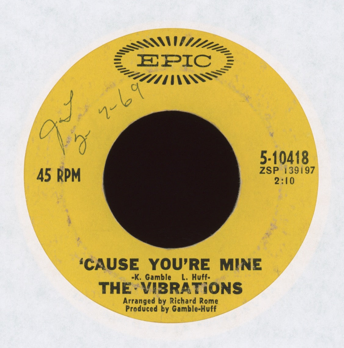 The Vibrations - 'Cause  You're Mine on Epic