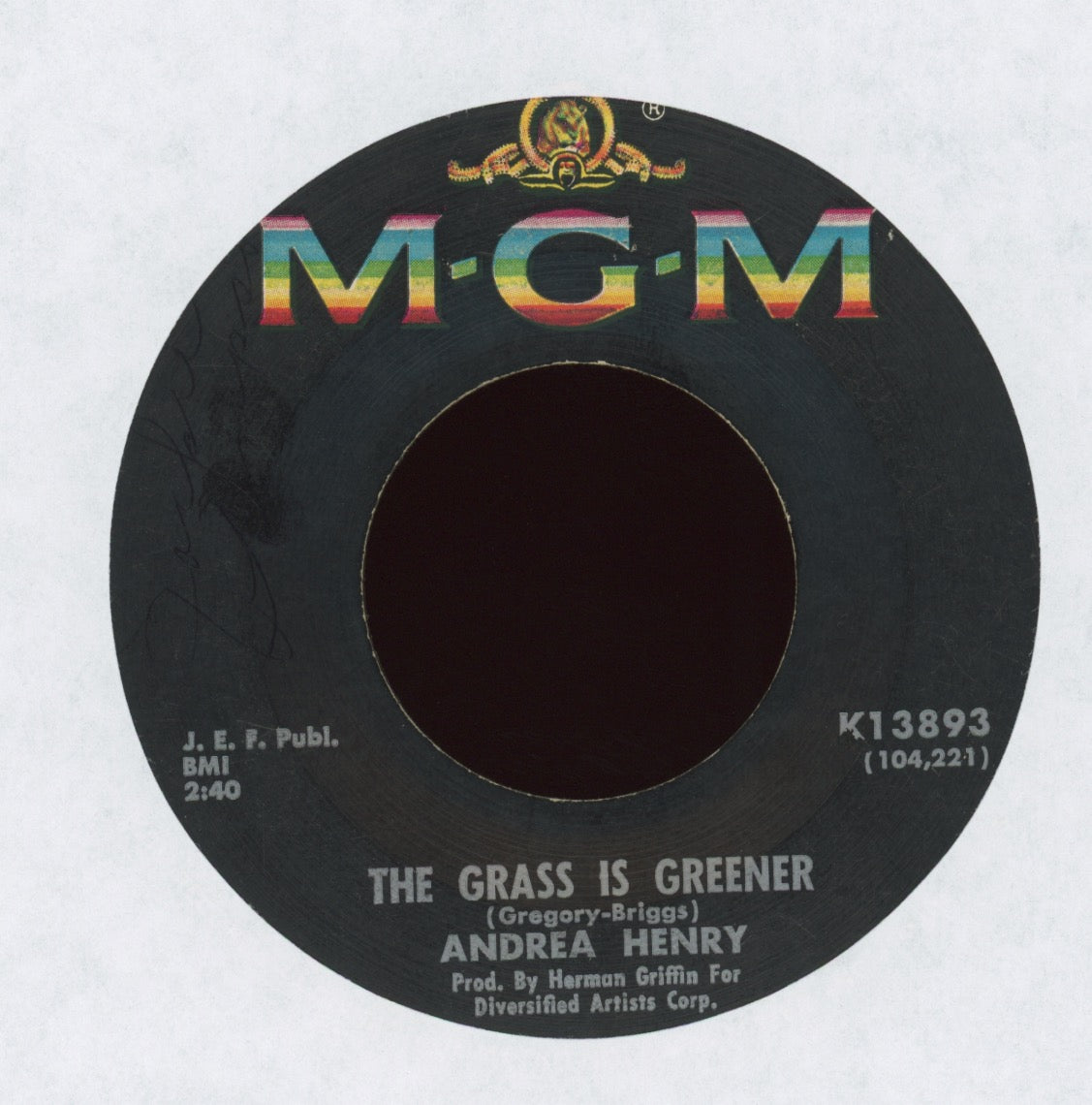 Andrea Henry - I Need You Like A Baby on MGM