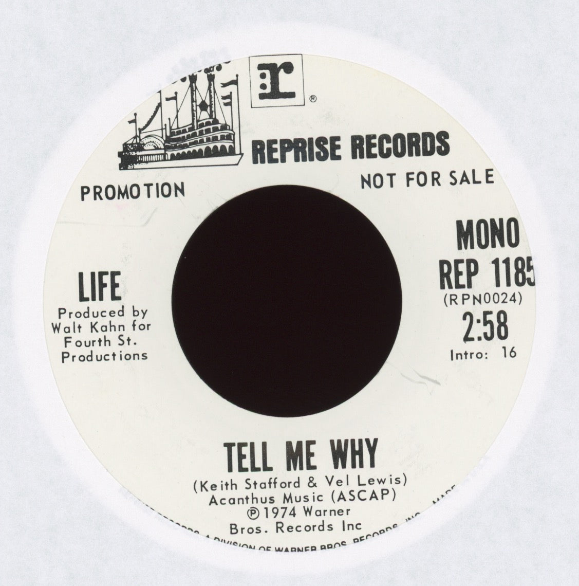 Life - Tell Me Why on Reprise Promo