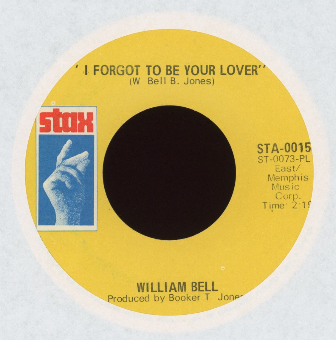 William Bell - I Forgot To Be Your Lover on Stax