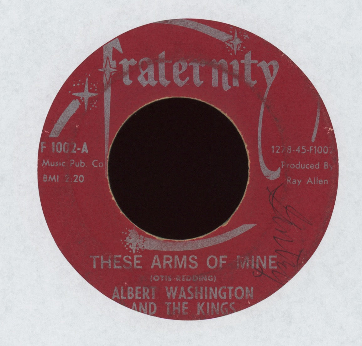 Albert Washington And The Kings - I'm The Man on Fraternity