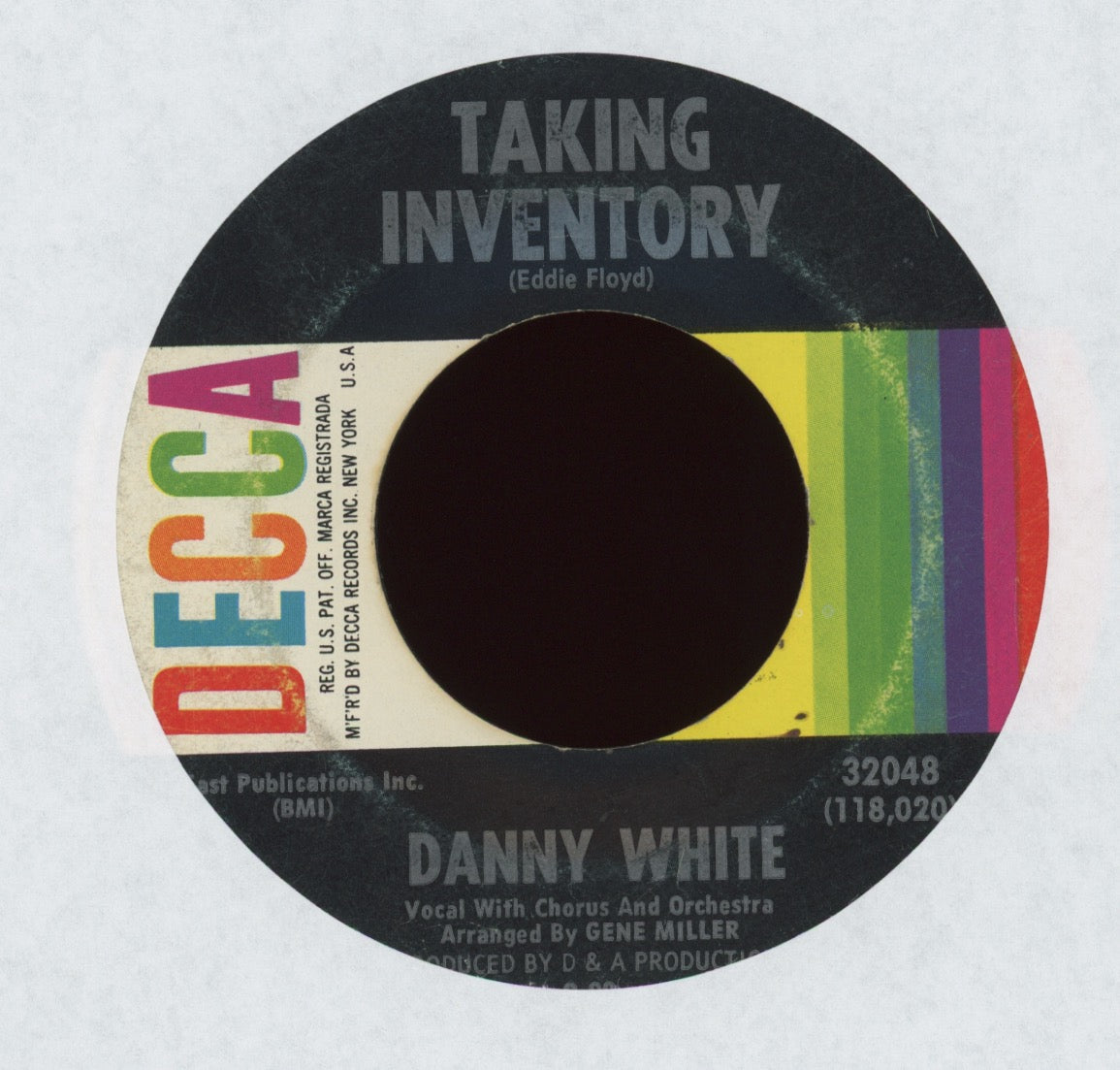 Danny White - Cracked Up Over You on Decca