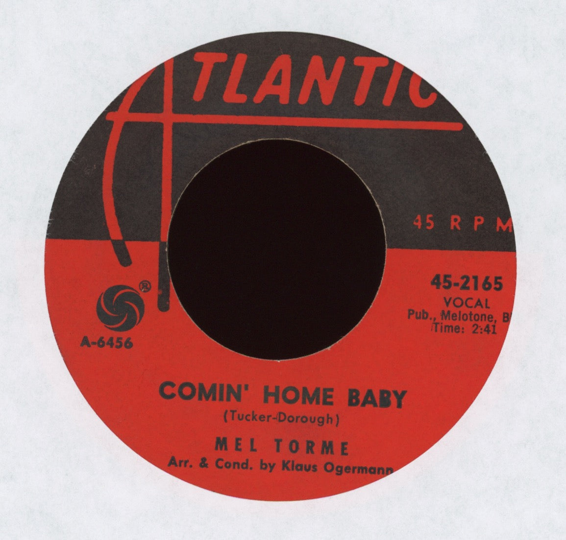 Mel Tormé - Comin' Home Baby on Atlantic