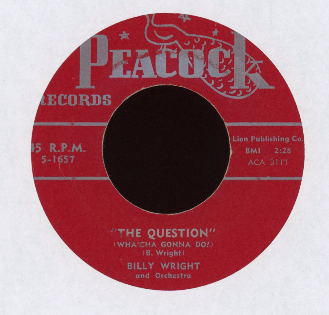 Billy Wright - The Question (Whatcha Gonna Do?) on Peacock