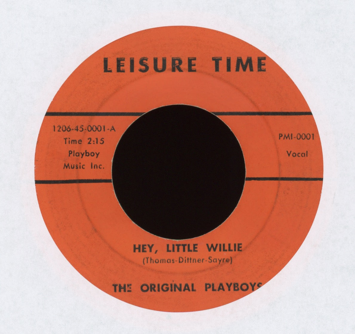 The Original Playboys - Hey, Little Willie on Leisure Time